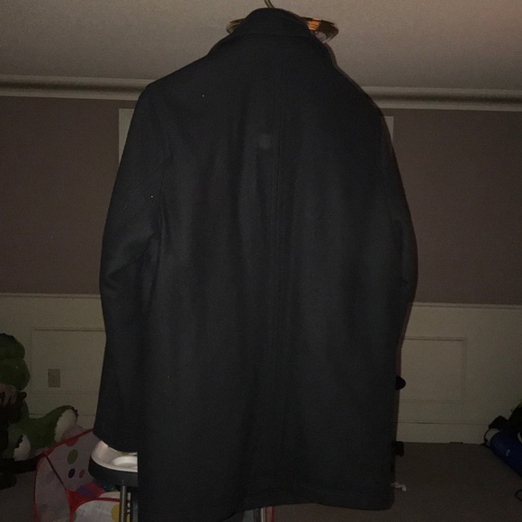 London fog wool coat, zip up and button up - Picture 3 of 4